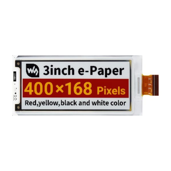 Waveshare 3inch e-Paper (G) raw display, 400 × 168, SPI Interface