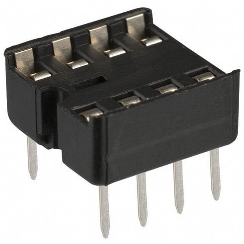 8 Pin DIP8 Integrated Circuit IC Sockets Adaptor(Pack of 10)