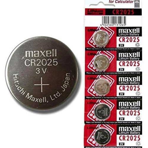 Maxell CR2025 3V Lithium Coin Battery (5 Pieces)