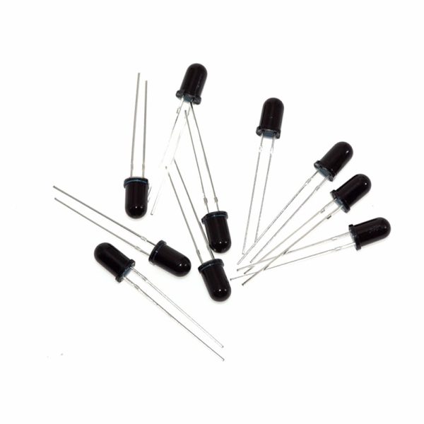 5mm 940nm Infrared Receiver LED IR Diode LED- (Pack of 5)
