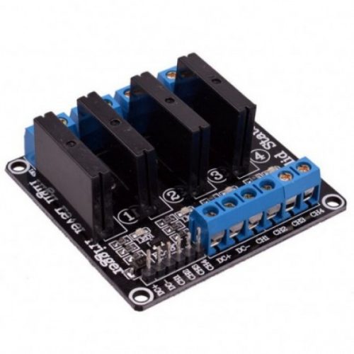 4 Channel 12V Relay Module Solid State High Level SSR DC Control 250V 2A with Resistive