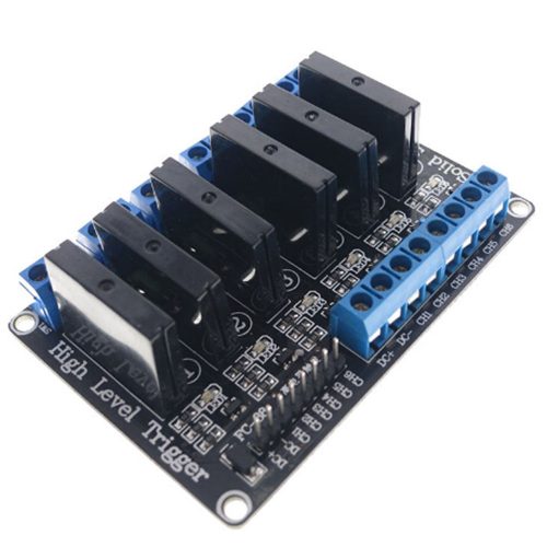 6 Channel 24V Relay Module Solid State High Level SSR DC Control 250V 2A with Resistive