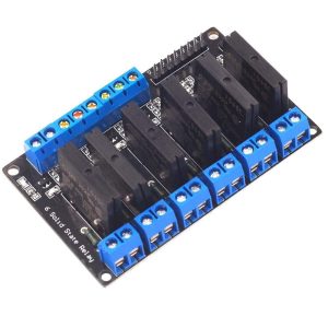 Waveshare Industrial 6-ch Relay Module for Raspberry Pi Zero, RS485/CAN, Isolated Protections
