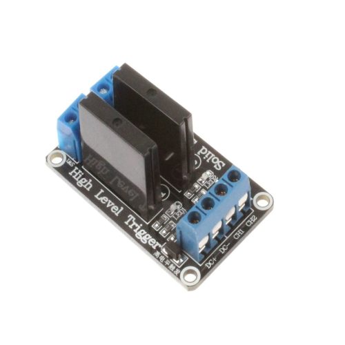 2 Channel 12V Relay Module Solid State High Level SSR DC Control 250V 2A with Resistive