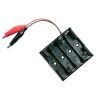 4 x AAA Battery Holder  Box with Alligator  Clips