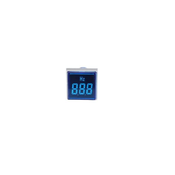Blue 20-75Hz 22mm AD16- 22DSHZ Square Cover LED Hertz Meter Indicator Light