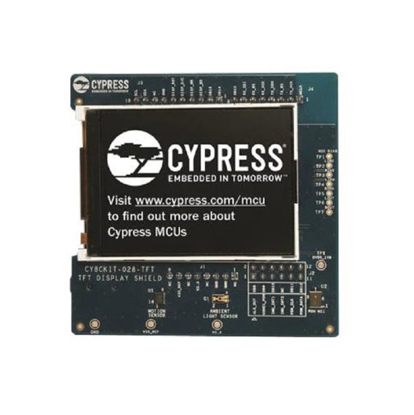 CYPRESS – INFINEON TECHNOLOGIES Development Board, Display Shield for PSoC6 Development Kits, 2.4″ TFT