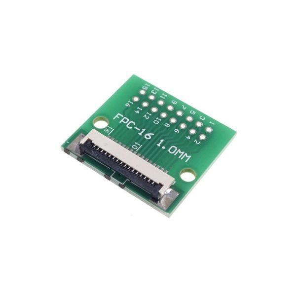 FFC / FPC Adapter Board 1mm to 2.54mm Soldered Connector – 16 pin