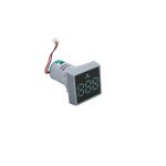 Green AC50-500V 0-100A 22mm AD16-22FVA Square Cover LED Voltage and Current Dual Display Indicator Light with Transformer