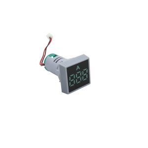 Green AC50-500V 0-100A 22mm AD16-22DVA Round LED  Indicator Light with Transformer