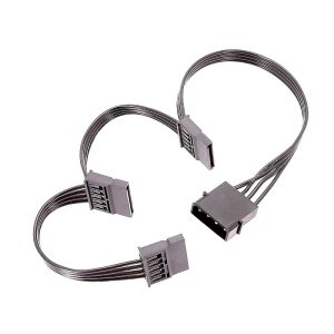 DType Big 4PIN to, 15PIN SATA Split into, Two Power Cords