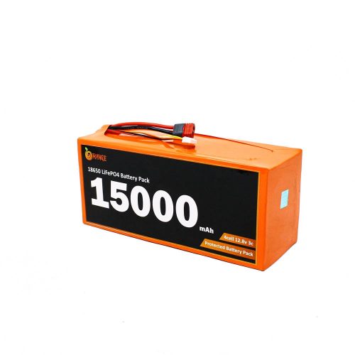 Orange IFR 18650 12.8V 15000mAh 3C 4S10P LiFePO4 Battery Pack
