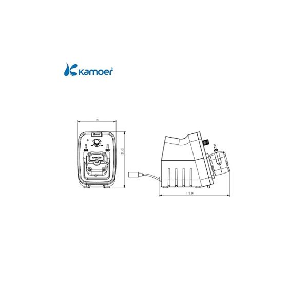 KCP200-B16 Kamoer Lab Pump KCP200 – B16 -150~350ml/min | BPT tube 3.2*6.4mm