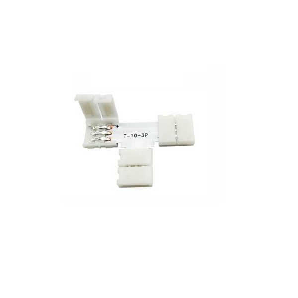 LED Connector 3pin 10mm (T Shape) ( Pack of 2)