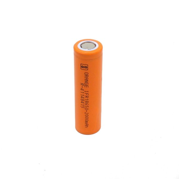Orange A Grade IFR18650 2000mAh (3c) LiFePO4 Battery