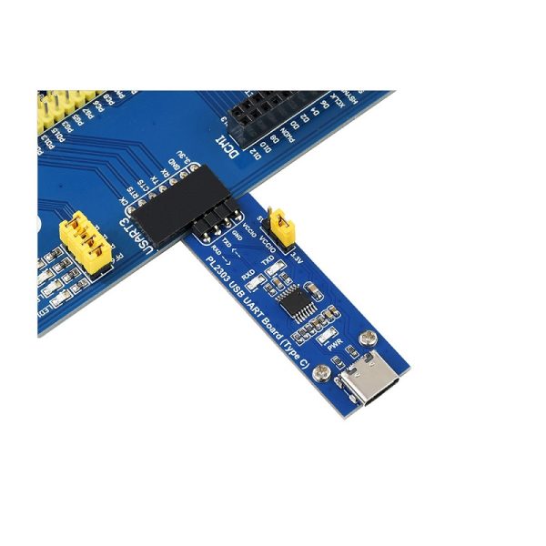 Waveshare PL2303 USB UART Board (Type C), USB To UART (TTL) Communication Module, USB-C Connector