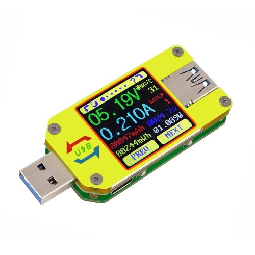 RD UM34 for APP USB 3.0 Type-C DC Voltmeter Ammeter Voltage Current Meter Battery Charge Measure Cable Resistance Tester （Without Communication Version）