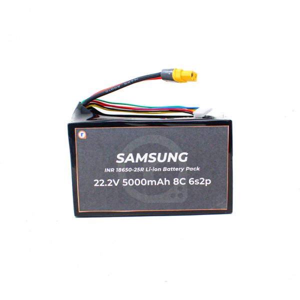 SAMSUNG INR18650-25R Li-ion 22.2V 5000mAh 8C 6S2P Li-ion Battery Pack  EV Grade