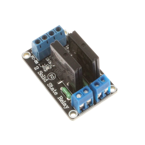 2 Channel 12V Relay Module Solid State Low Level SSR DC Control 250V 2A with Resistive Fuse