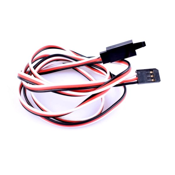 SafeConnect Flat 45 CM 22AWG Servo Lead Extension (Futaba) Cable with Self-Locking Hook