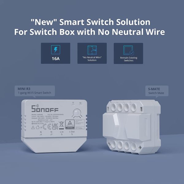 Sonoff mini R3 16A Wifi Bluetooth Smart Switch 2