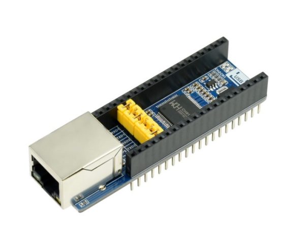 Waveshare Ethernet to UART Converter for Raspberry Pi Pico, 10/100M Ethernet