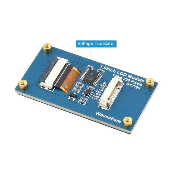 Waveshare 1.9inch LCD Display Module, 170×320 Resolution, SPI Interface, IPS, 262K Colors