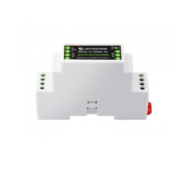 Waveshare RS232 To RS485 Converter (B), Active Digital Isolator, Rail-Mount support, 600W Lightningproof & Anti-Surge