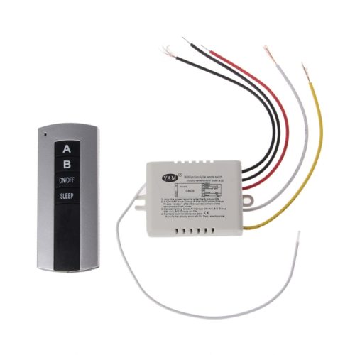 2 Channel RF Wireless ON/OFF Smart Switch with RF Remote Control