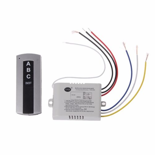 3 Channel RF Wireless ON/OFF Smart Switch with RF Remote Control