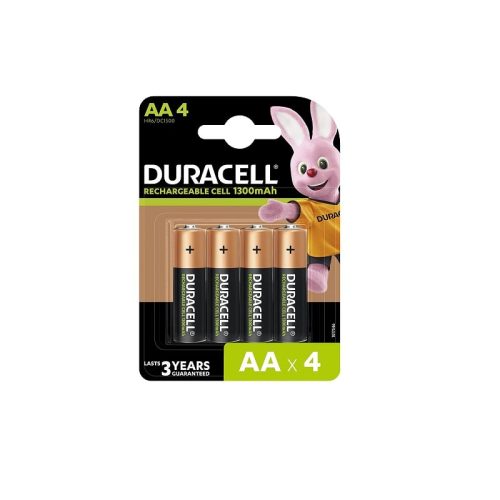 Duracell Rechargeable Batteries AA 1300mAh (Pack of 4)