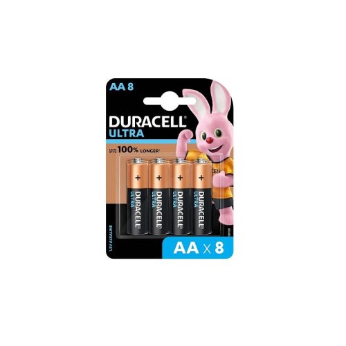 Duracell Ultra Alkaline Batteries AA (Pack of 8)