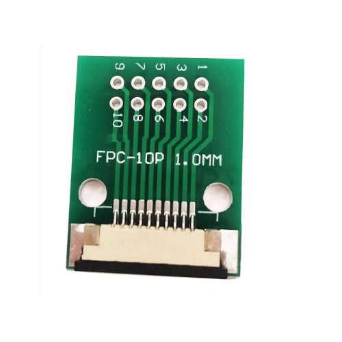 FFC / FPC Adapter Board 1mm to 2.54mm Soldered Connector – 10 pin