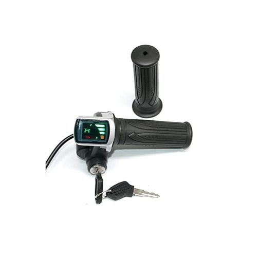 48V LCD digital throttle with key with the speed mileage display