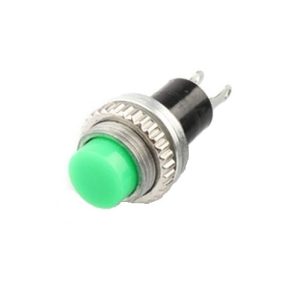 Black R13-502 12MM 2PIN Momentary Self-Reset Round Cap Push Button Switch