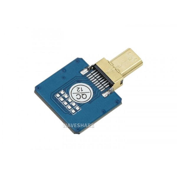 Waveshare DIY HDMI Cable: Straight Micro HDMI Plug Adapter