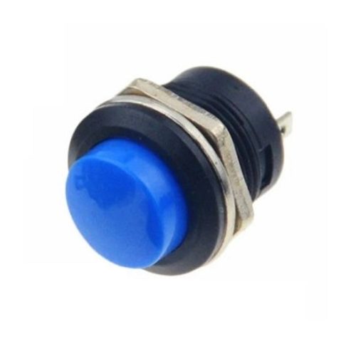 Blue R13-507 16MM 2PIN Momentary Round Cap Push Button Switch