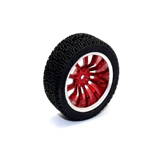 65mm Robot Smart Car 12 Rim Wheel – Red