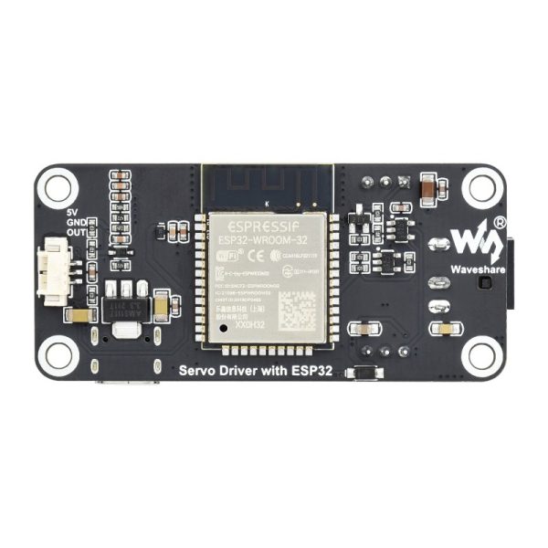 Waveshare ESP32 Servo Driver Expansion Board, Built-In Wi-Fi and Bluetooth