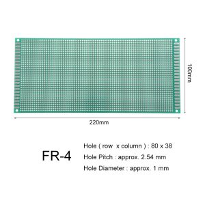 5 x 7 cm Universal PCB Prototype Board Single-Sided 2.54mm Hole Pitch