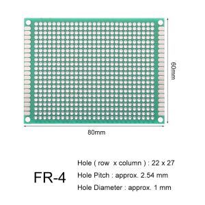 Single Side 15X20cm thickness 1.5mm Copper Clad Printed Circuit Board