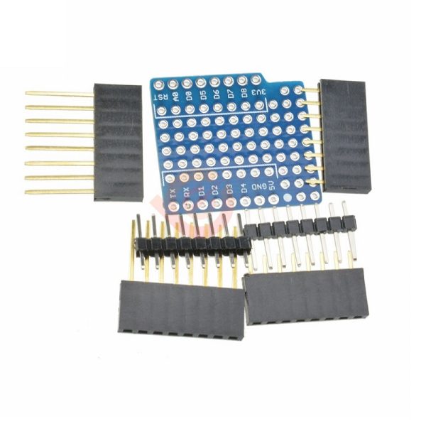 D1 Double Sided Breakout PCB Proto Board Shield with Berg Pins