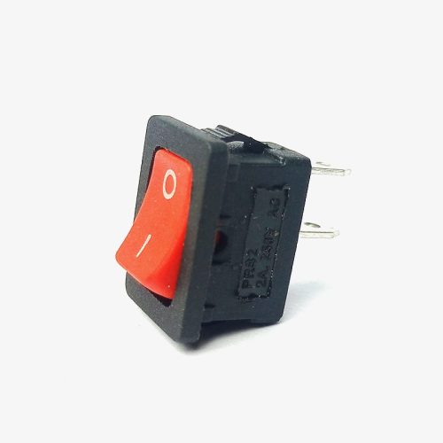2-Pin SPST ON-OFF Mini Rocker Switch – 2A 250V