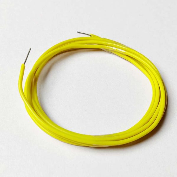 23AWG Single Strand Breadboard Connecting Wire (Yellow – 1mtr)