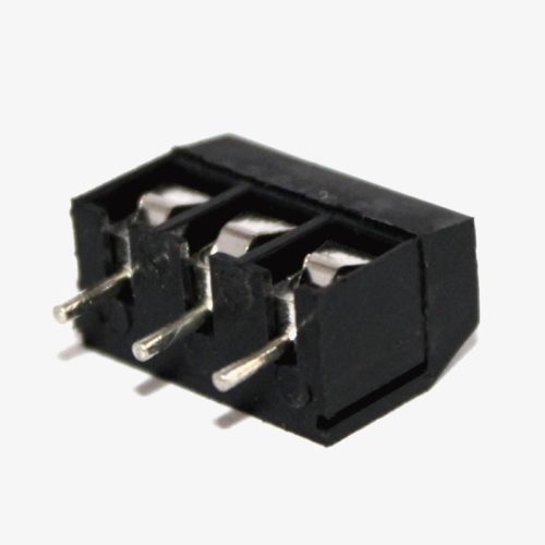 3 Pin PCB Mount Terminal Block (Screw type) – 5mm Pitch (Black)