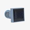 SIBASS AD16-22FSV AC Voltmeter Display Square Blue 22mm (60 to 500 VAC)