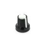 Black White Plastic Knob For 6Mm Knurled Shaft Potentiometer1.jpg