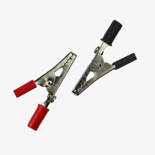 Crocodile Clip Small – Pair of red and Black