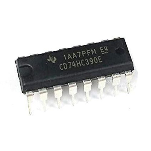 Texas Instruments 74HC390 Dual 4-Bit Decade Ripple Counter IC (74390 IC) DIP-16 Package