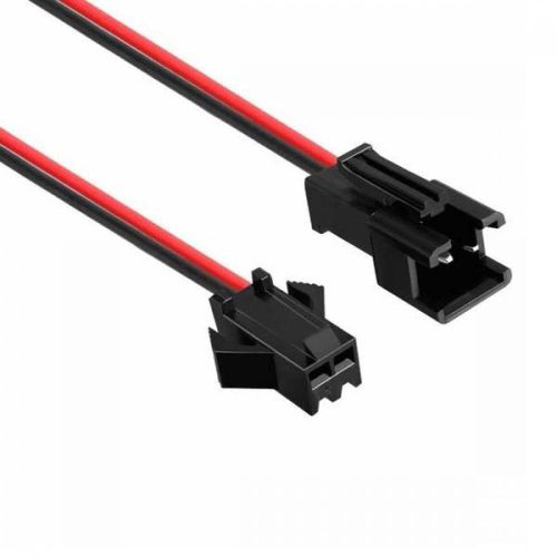 JST SM 2 Pin Plug Male and Female Connector Adapter with 120 mm Electrical Cable Wire for LED Light
